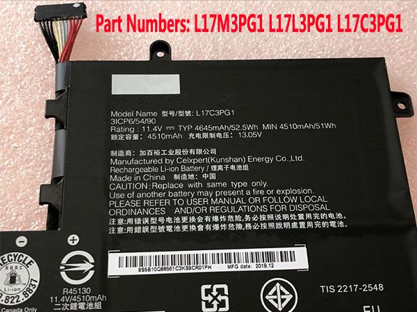 Lenovo L17C3PG1 L17L3PG1 L17M3PG1